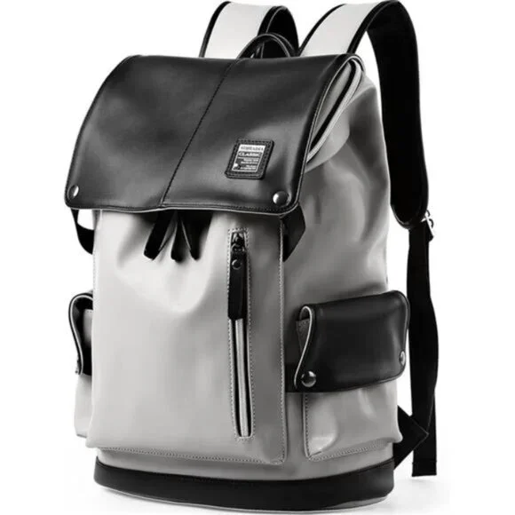 Retro PU Leather Travel Backpack 001